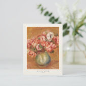 Anemone-Blume im Vase Auguste Renoir Postkarte (Stehend Vorderseite)