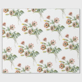 Anemone Blume Pattern Geschenkpapier (Flach)