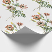 Anemone Blume Pattern Geschenkpapier (Ecke)