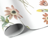 Anemone Blume Pattern Geschenkpapier (Rolleneckpunkt)