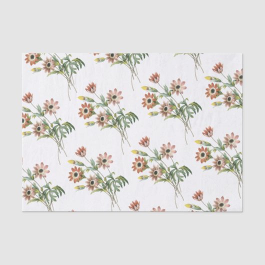 Anemone Blume Pattern Seidenpapier (Vorderseite)