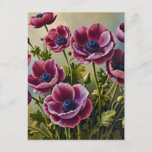 Anemone-Blume Postkarte