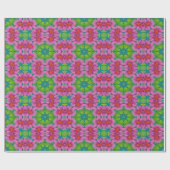 Anemone Blumen Abstract Muster No1 Geschenkpapier (Flach)