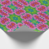 Anemone Blumen Abstract Muster No1 Geschenkpapier (Ecke)