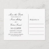 Anemone Blush | Floral Chic WEDDING speichern Sie  Ankündigungspostkarte (Rückseite)