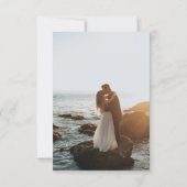 Anemone Blush | Foto Floral Wedding Vielen Dank Dankeskarte (Rückseite)