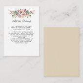 Anemone Blush Neutral WEDDING Details Begleitkarte (Vorne/Hinten)