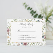 Anemone Blush Pink neutrale Blume Hochzeit RSVP (Stehend Vorderseite)