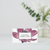 Anemone Botanischer Beruflich Visitenkarte (Stehend Vorderseite)