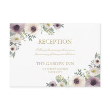 Anemone Bouquet Empfang Card