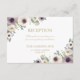 Anemone Bouquet Empfang Card Begleitkarte