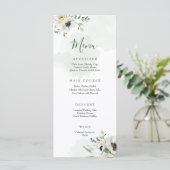 Anemone Bouquet Menu Menükarte (Stehend Vorderseite)