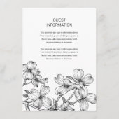 Anemone Bouquet Wedding Insert (Vorderseite)
