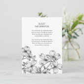 Anemone Bouquet Wedding Insert (Stehend Vorderseite)