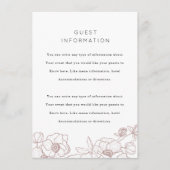 Anemone Bouquet Wedding Insert (Vorderseite)