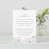 Anemone Bouquet Wedding Insert (Stehend Vorderseite)