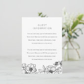 Anemone Bouquet Wedding Insert (Stehend Vorderseite)