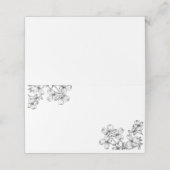 Anemone Bouquet Wedding Platzkarte (Außenseite Aufgefaltet)