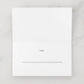 Anemone Bouquet Wedding Platzkarte (Innenseite Aufgefaltet)