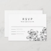 Anemone Bouquet Wedding RSVP (Vorne/Hinten)