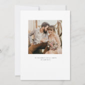 Anemone Bouquet Wedding speichern das Datum Save The Date (Rückseite)