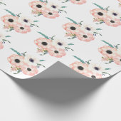 Anemone Brautparty Giftwrap Geschenkpapier (Ecke)