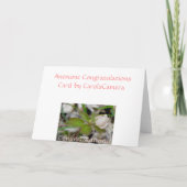 Anemone Bud Glückwunschkarte Karte (Rückseite)