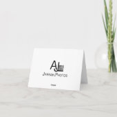 Anemone Card Dankeskarte (Rückseite)