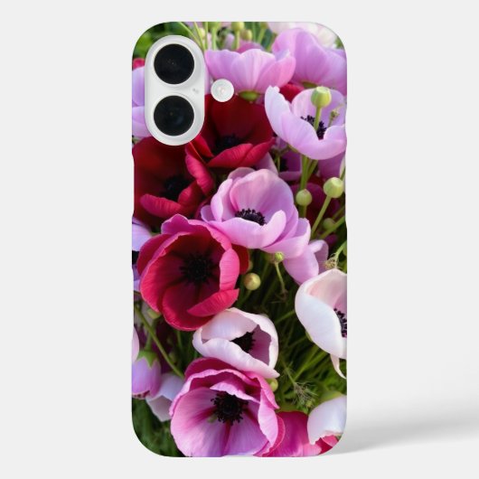 Anemone Charm Case-Mate iPhone Hülle (Rückseite)