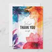 Anemone Dreamscape Hochzeit aus atemberaubendem St Dankeskarte (Vorderseite)