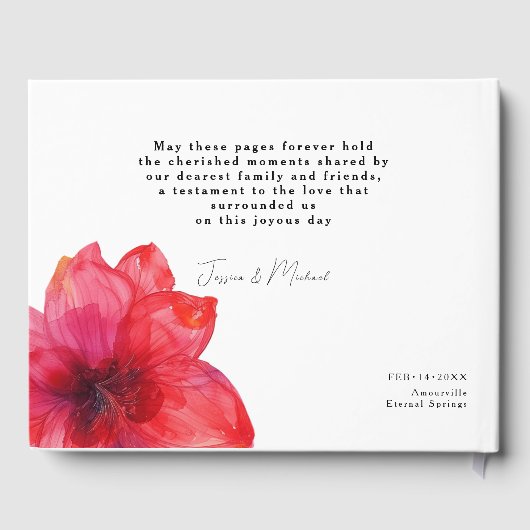 😍 Anemone Dreamscape Wedding Gästebuch (Rückseite)