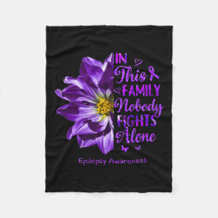 Anemone Epilepsy Awareness Kostüme Niemand kämpft Fleecedecke