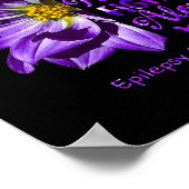 Anemone Epilepsy Awareness Kostüme Niemand kämpft Poster (Ecke)