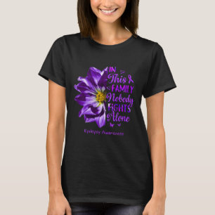 Anemone Epilepsy Awareness Kostüme Niemand kämpft T-Shirt