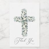 Anemone Eukalyptus cross Religious Vielen Dank Weinetikett (Einzelnes Label)