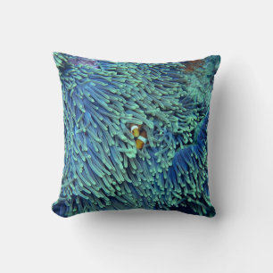 Anemone Fish Sea Themed Ocean Throw Kissen