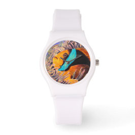 Anemone Fish Women's Silicone Armbanduhr