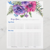 Anemone Floral Binder Rezept Beilagen Flyer (Hinten)