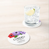 Anemone Floral Wedding Untersetzer (Vor Ort)