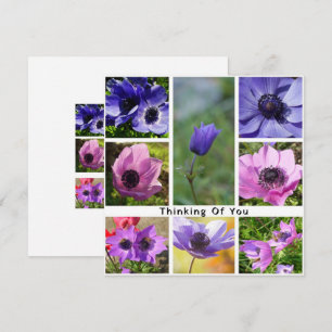 Anemone-Fotocollage "Ich denke an Dich" Save The Date