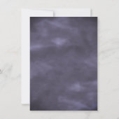 Anemone Garden Creme Lila Boho Brautparty Einladung (Rückseite)