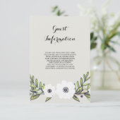 Anemone (gestrichen) - Informationskarte Begleitkarte (Stehend Vorderseite)