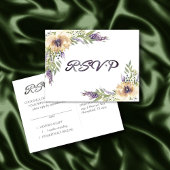 Anemone Greenery Floral Boho Moderne UAWG Response Postkarte