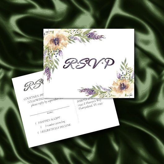 Anemone Greenery Floral Boho Moderne UAWG Response Postkarte