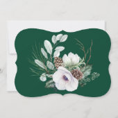 Anemone handbemalt wirst du meine Bridesmaid sein Einladung (Rückseite)