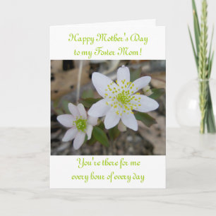 Anemone Happy Mother's Day Foster Mutter Karte