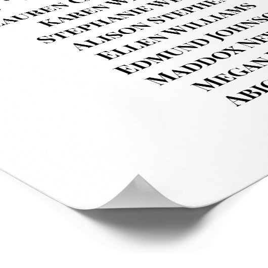 Anemone Hochzeitstabelle Poster (Ecke)