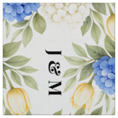 Anemone Hydrangea Floral Wedding Monogram Stoff (Muster)