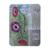 Anemone im Weißen Jug 2013 Magnet (Vertikal)