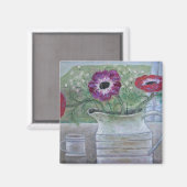 Anemone im Weißen Jug 2013 Magnet (Vorderseite/Rückseite)